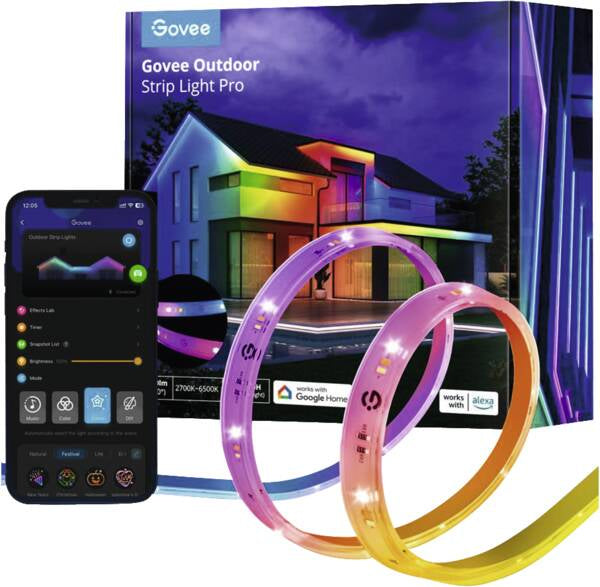 Govee H70A1 Bande LED Extérieure Pro 10m | Bande LED | Wi-Fi, Bluetooth, RGBICWW