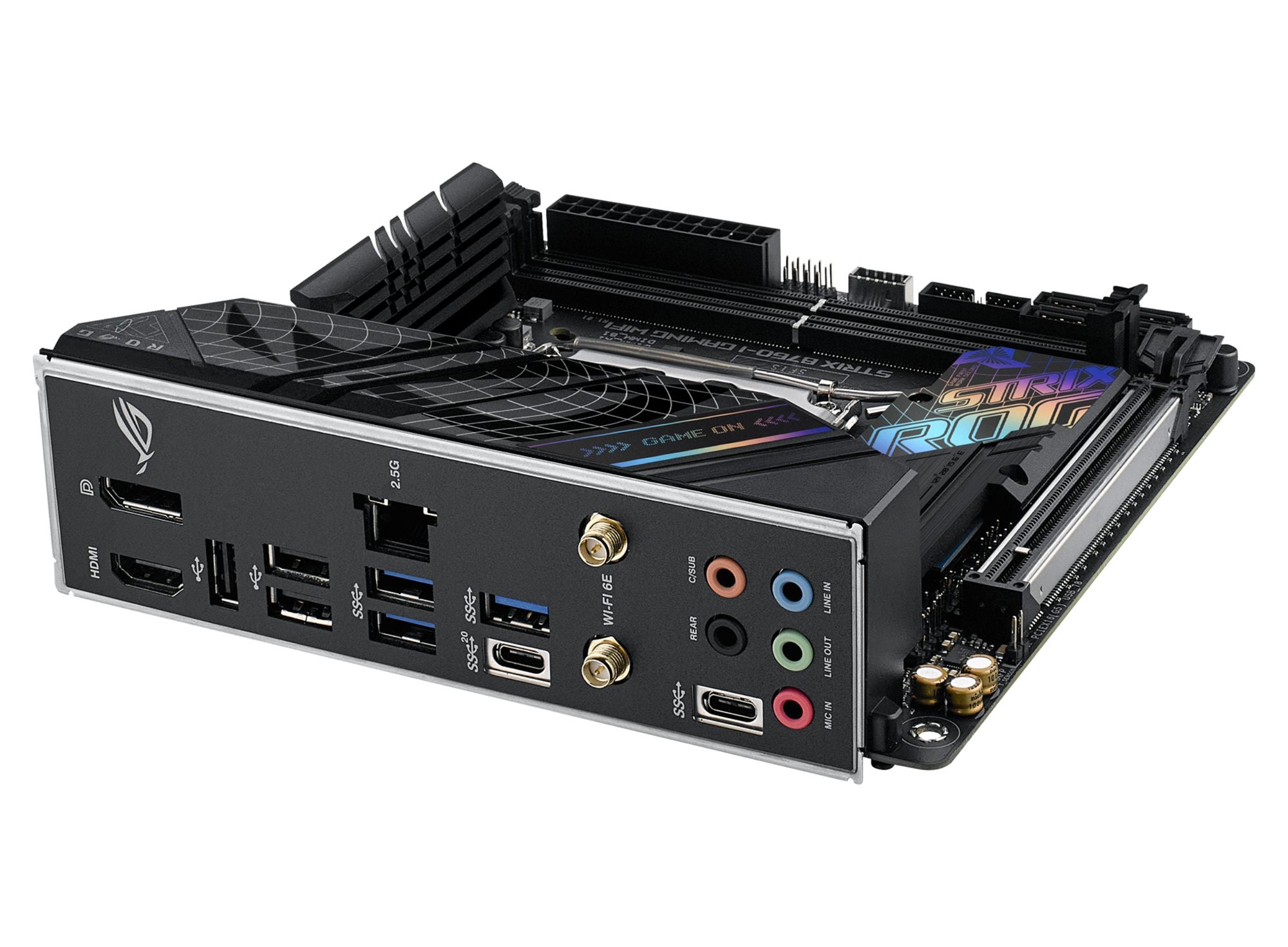 ASUS ROG STRIX B760-I GAMING WIFI LGA 1700 2xDDR5 Mini ITX 4xSATA MB 1xHDMI 2.1 1xDP 1.4 2xM.2
