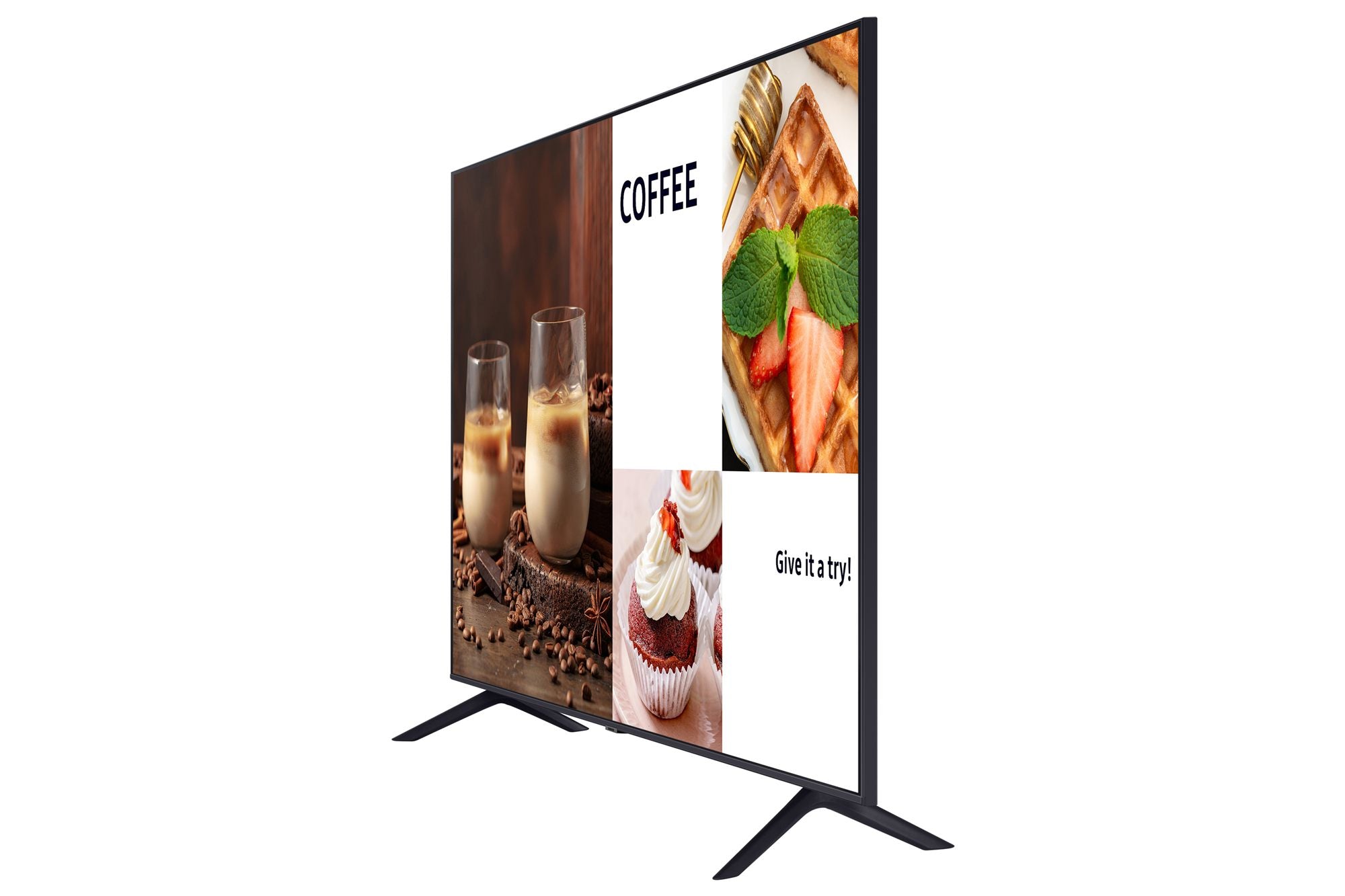 "Samsung LH55BECHLGUXEN affichage de messages Panneau plat de signalisation numérique 139,7 cm (55"") LED Wifi 4K Ultra HD Noir Intégré dans le processeur Tizen"