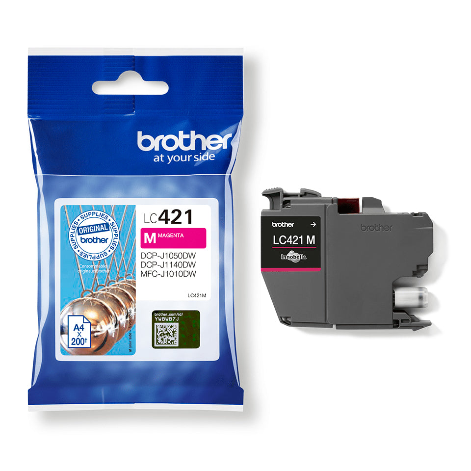 BROTHER 200-page standard capacity Magenta ink cartridge for DCP-J1050DW MFC-J1010DW and DCP-J1140DW