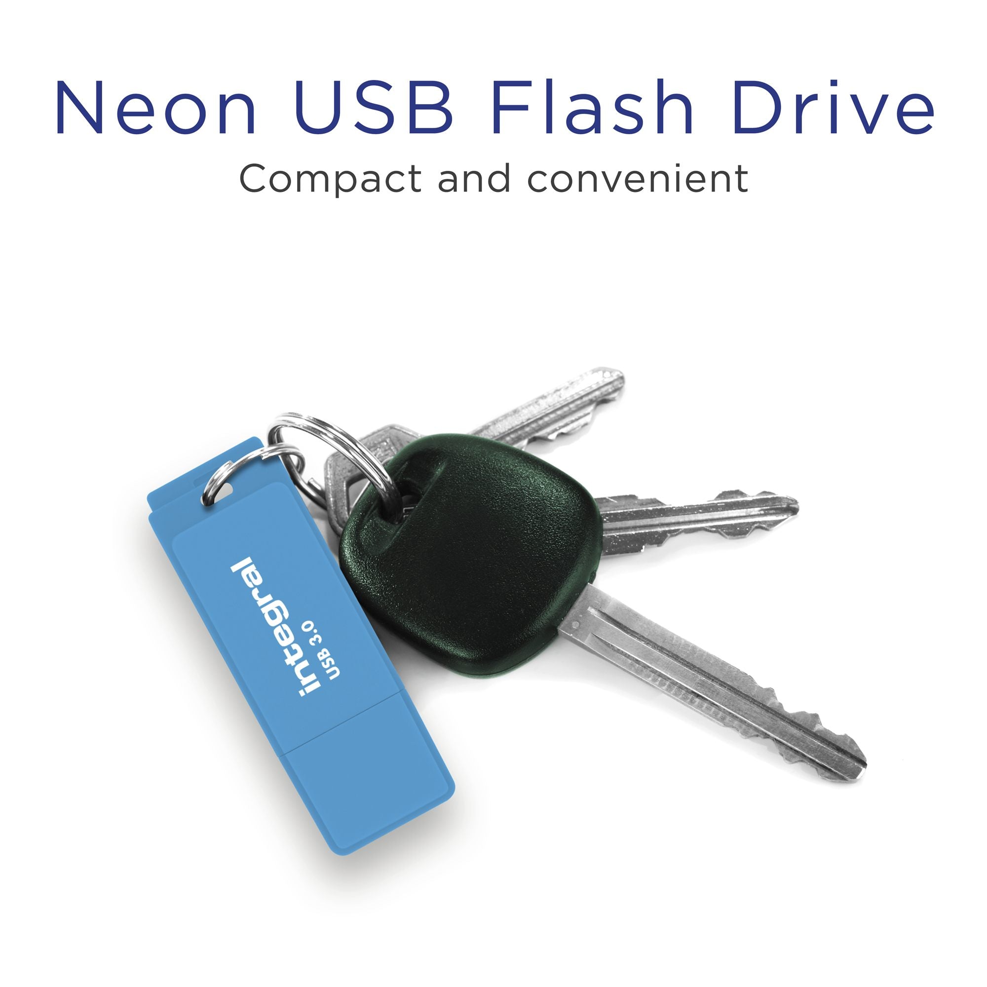 USB Flash Drive NEON USB 3.0 BLUE 64GB