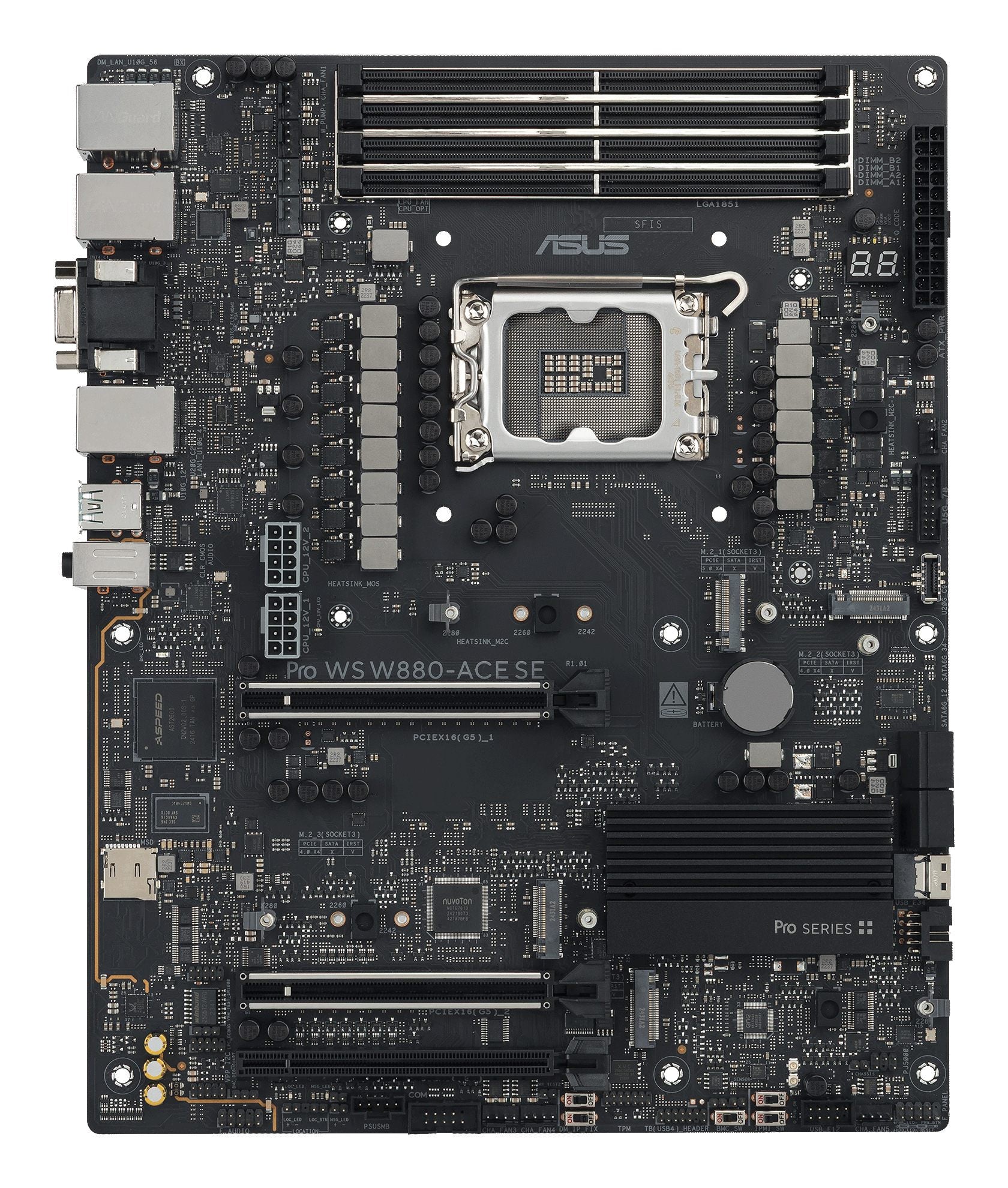 ASUS PRO WS W880-ACE SE LGA1851 WS MB 4xDDR5