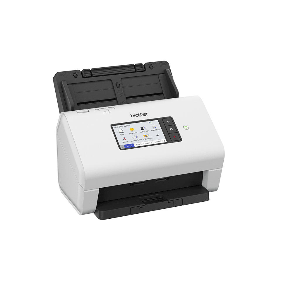 Brother ADS-4900W Chargeur automatique de documents + Scanner a feuille 600 x 600 DPI A4 Noir, Blanc