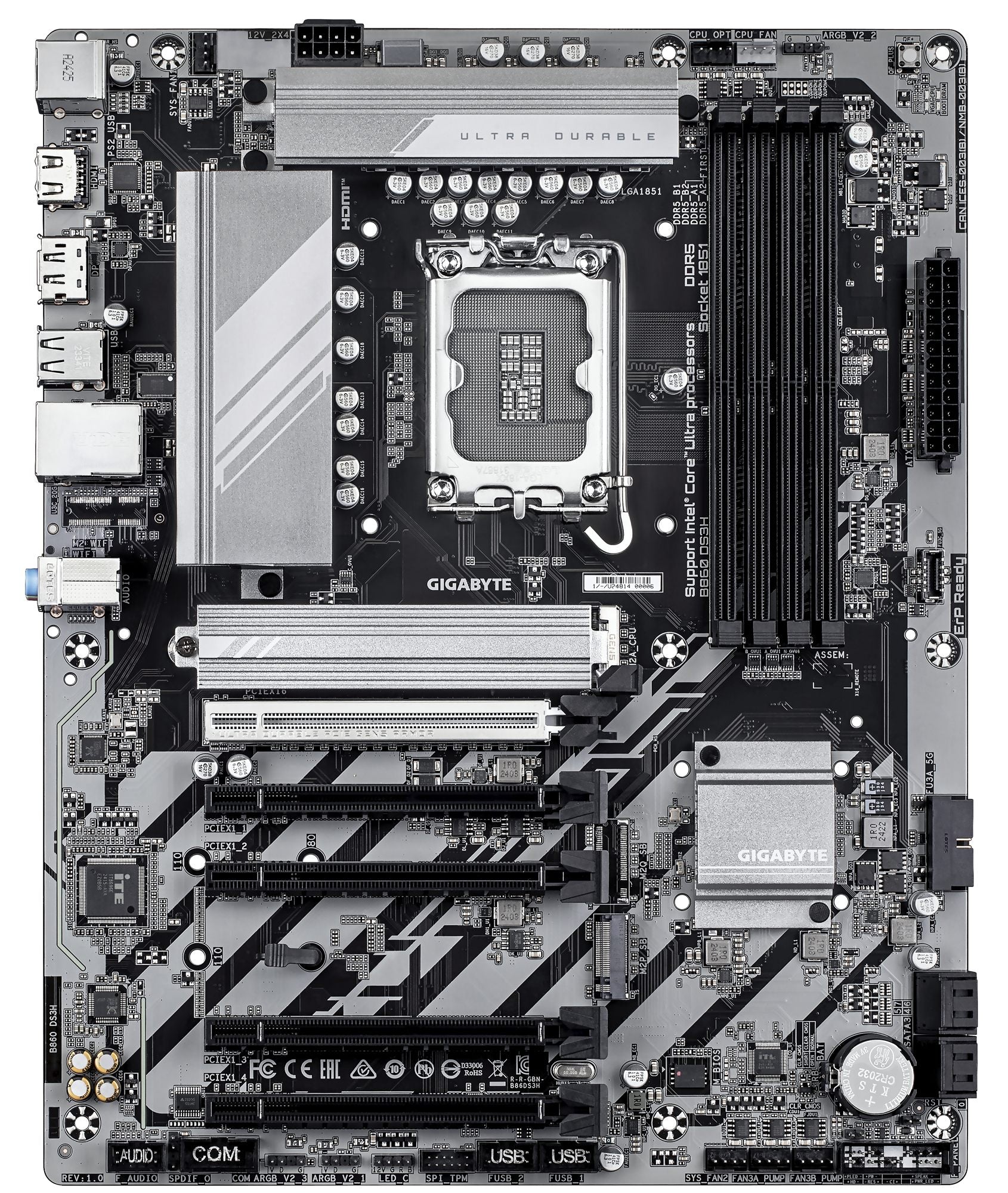GIGABYTE B860 DS3H carte mere Intel B860 LGA 1851 (Socket V1) ATX