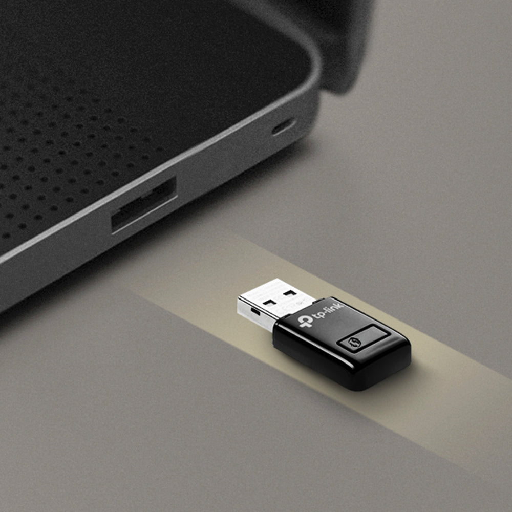Mini Wi-Fi N300 USB Adapter QSS button