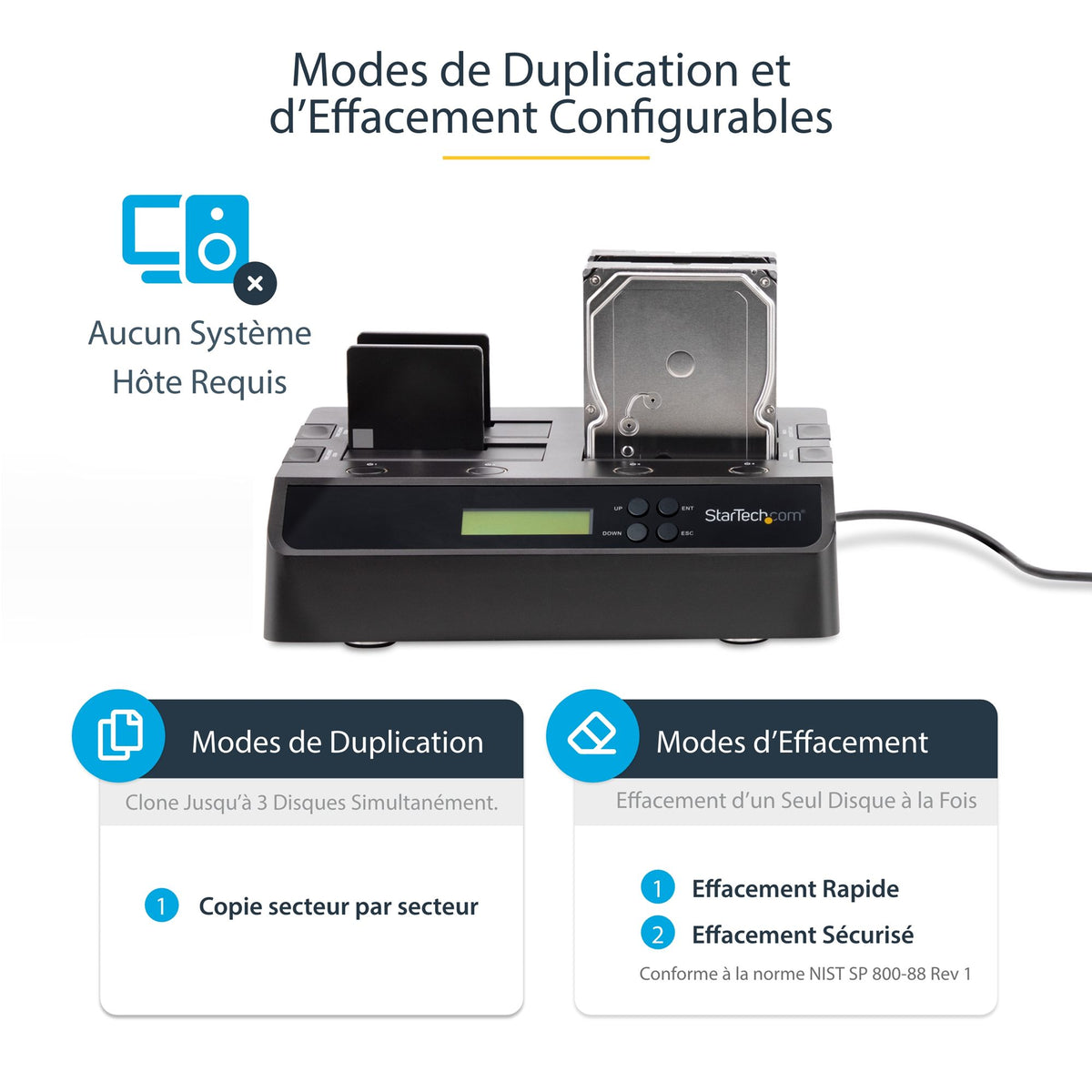 USB 3 eSATA SATA 1:3 HDD Duplicator Dock