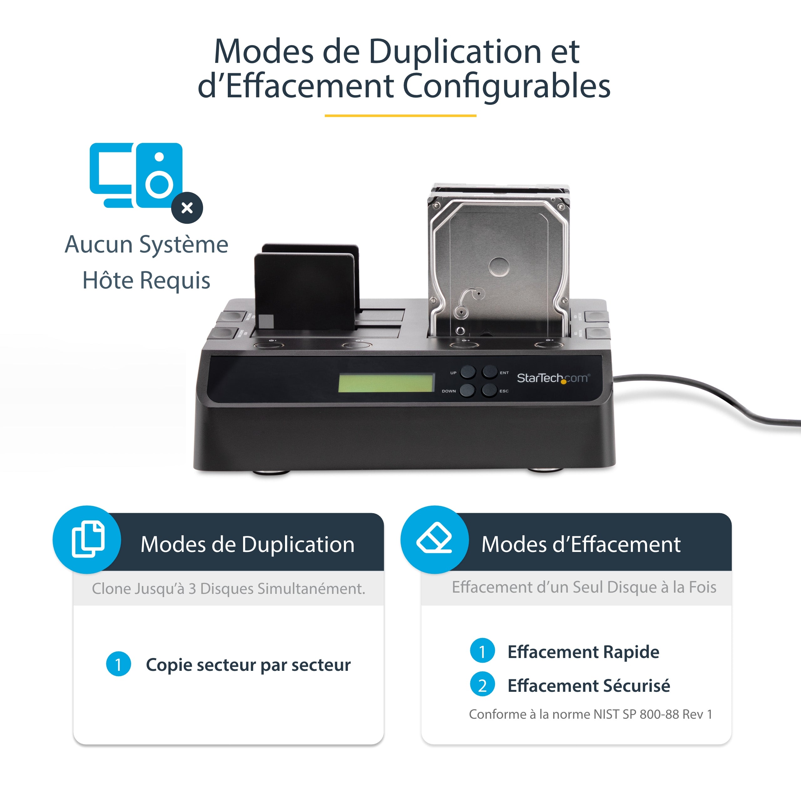 USB 3 eSATA SATA 1:3 HDD Duplicator Dock