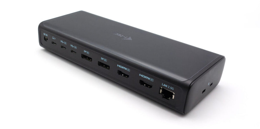 I-TEC Universal 6x 4K Display DS 6x4K 2xDP 2xHDMI 2xUSB-C 1xGLAN 2xUSB-C Gen.2 4xUSB 3.2 1xAudio/Mic Jack 1xSD/microSD Kl PD 140W KL