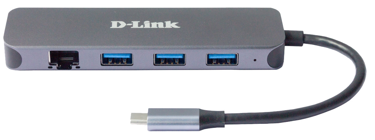D-Link DUB-2334 station d'accueil Avec fil USB Type-C Gris