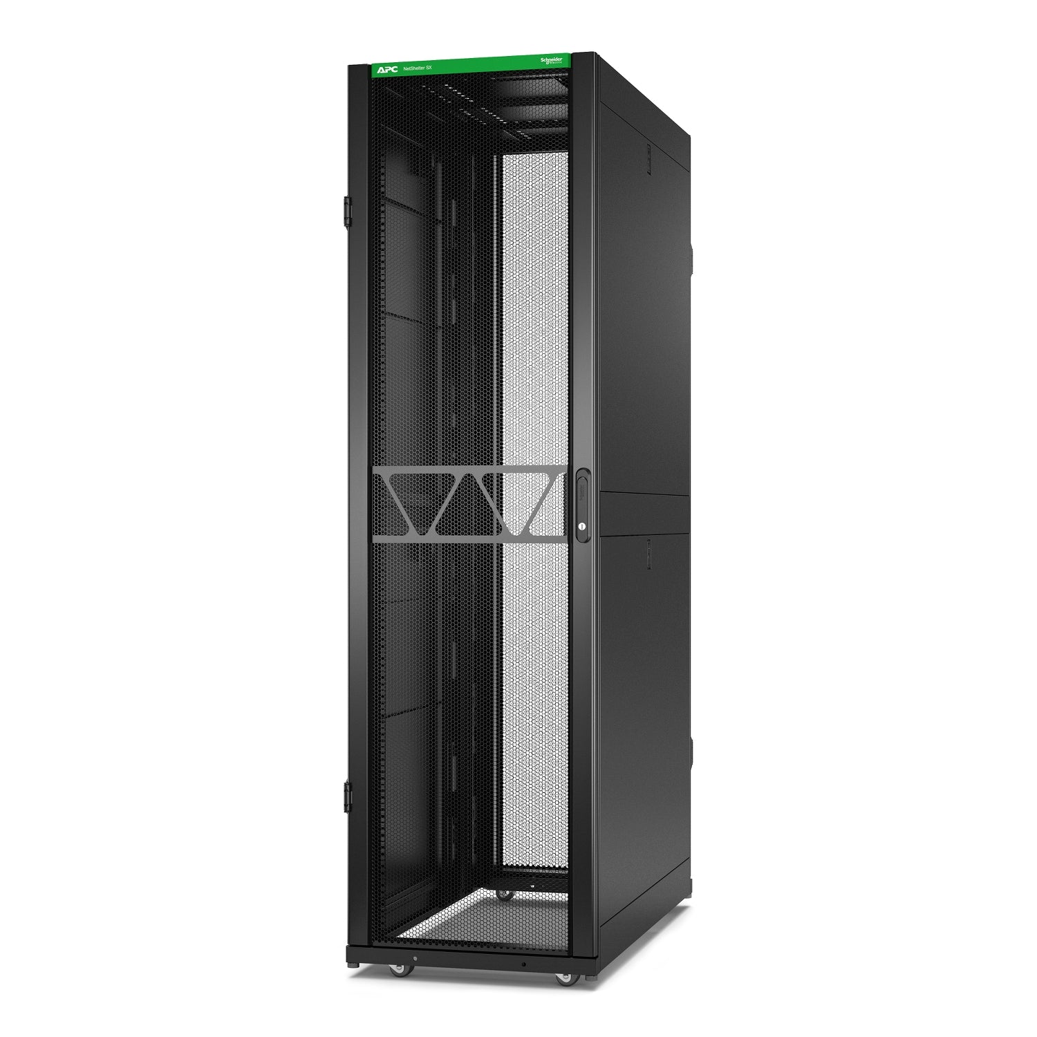APC NetShelter SX Gen 2 Rack cabinet 2124H x 600W x 1200D mm with sides floor-standing Black 45U 19 TAA Compliant