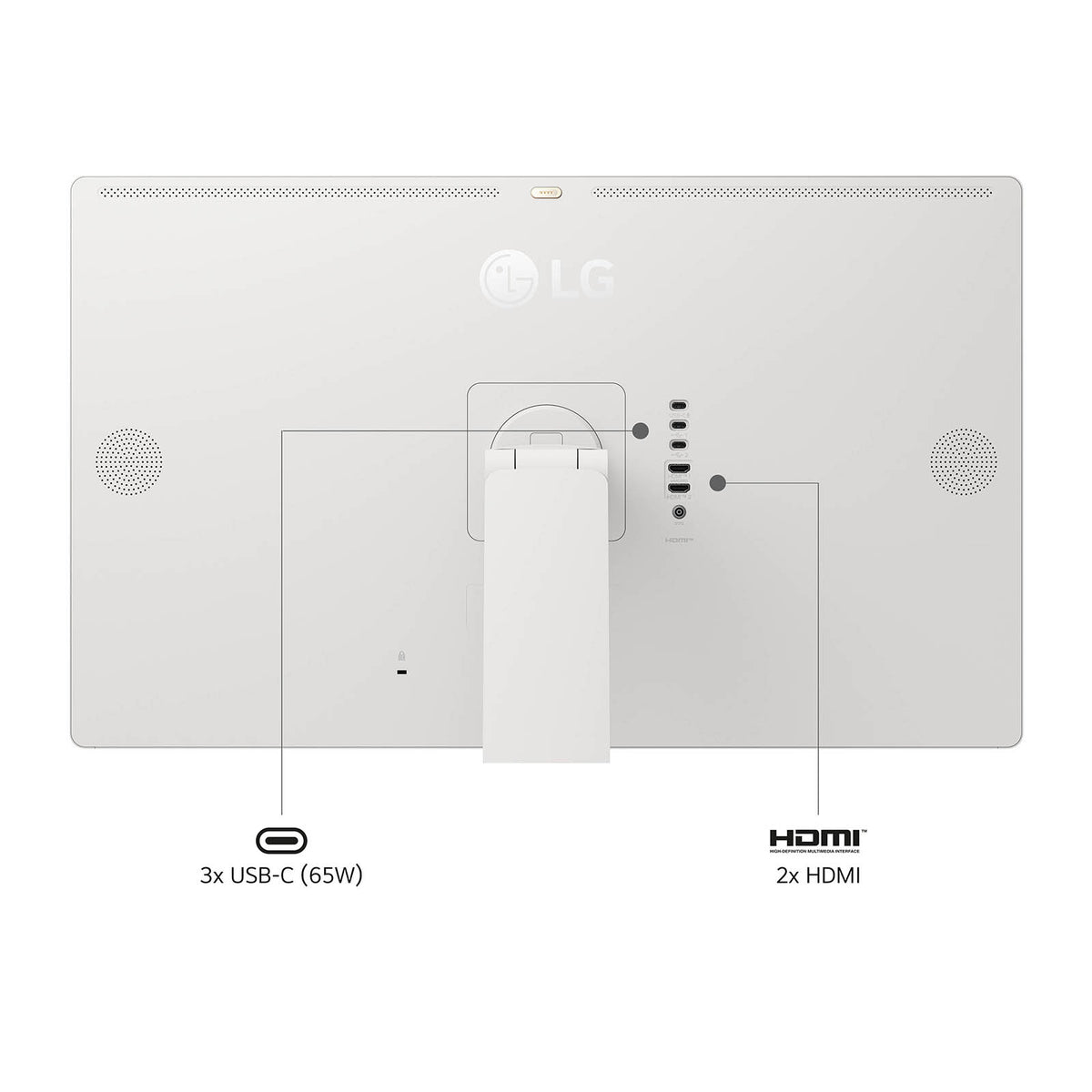 Moniteur d'ordinateur LG 32U889SA-W 80 cm (31,5") 3840 x 2160 px 4K Ultra HD LCD Écran Tactile Kiosk Blanc