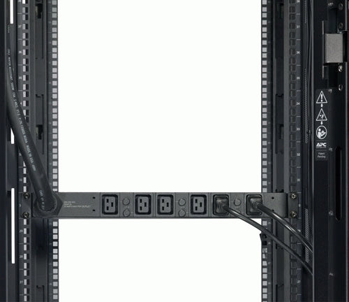 APC Basic Rack PDU Rack AC 208V 3-phase input Hubbell CS8365C output connectors 6 IEC 60320 C19 1U 2.4m cord