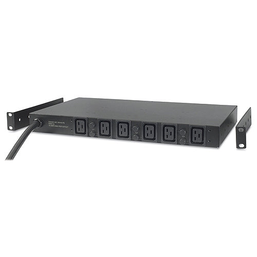 APC Basic Rack PDU Rack AC 208V 3-phase input Hubbell CS8365C output connectors 6 IEC 60320 C19 1U 2.4m cord