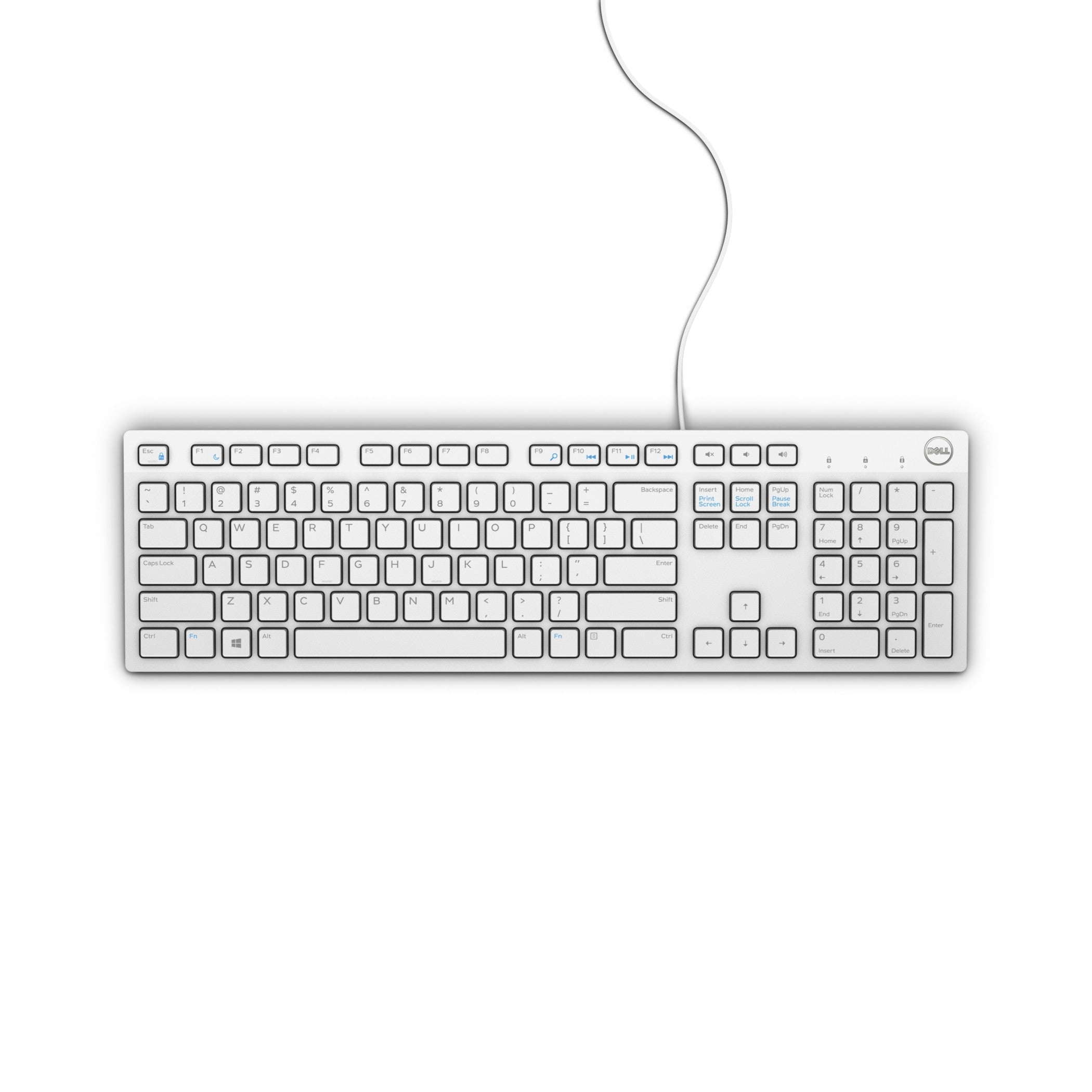 Wired Kbd-KB216-FR AZERTY-White