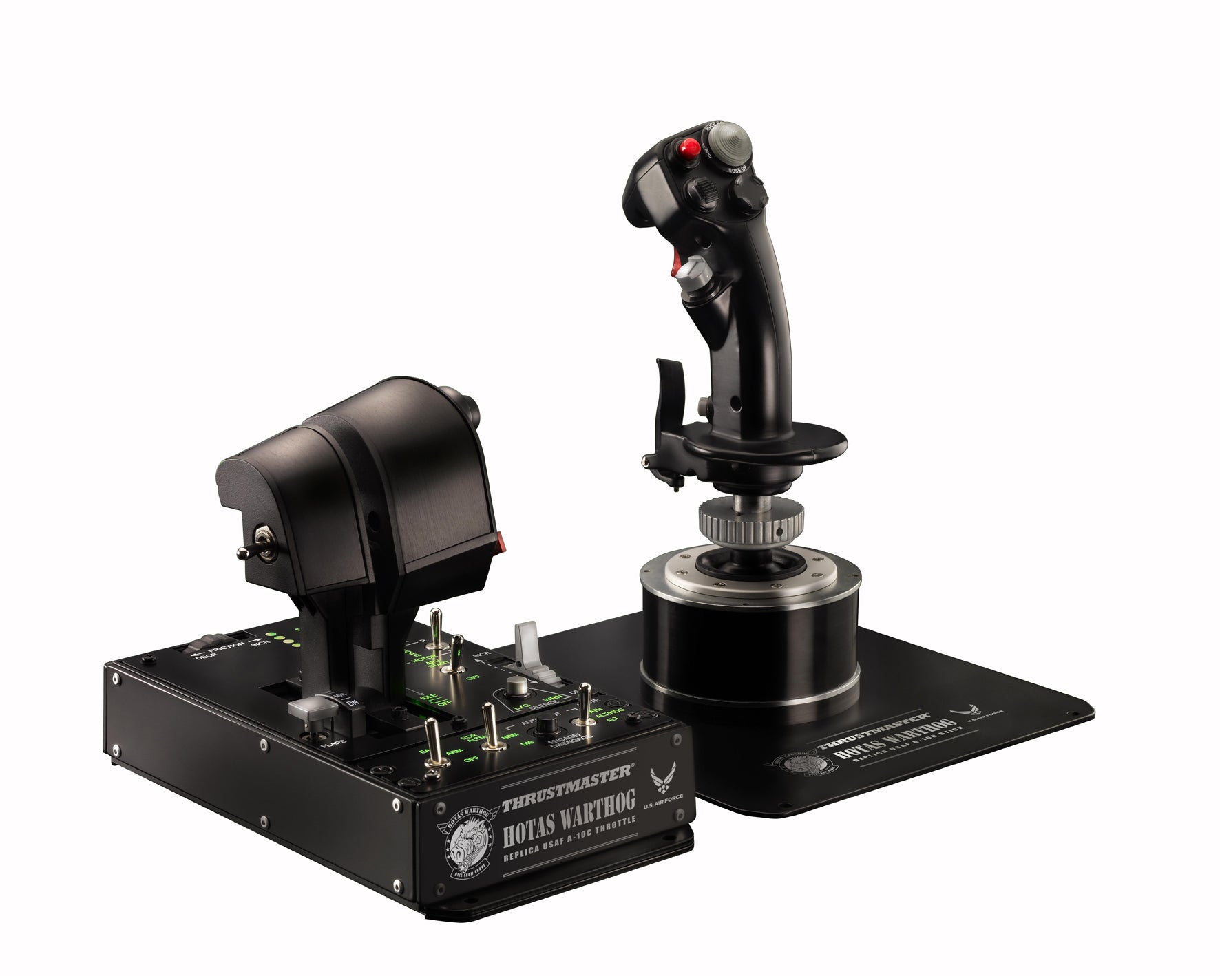 THRUSTMASTER HOTAS WARTHOG PC Joystick+panneau de contr le+double Manette des ga