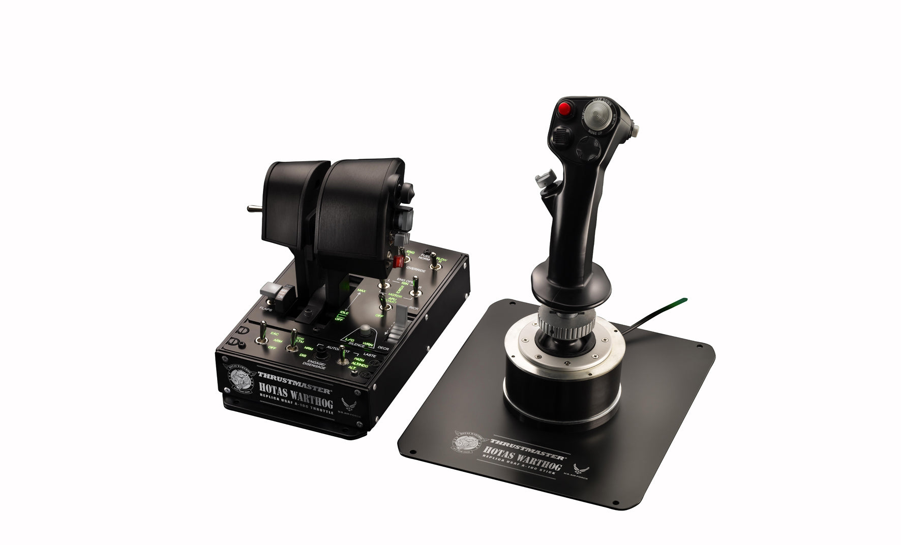 THRUSTMASTER HOTAS WARTHOG PC Joystick+panneau de contr le+double Manette des ga