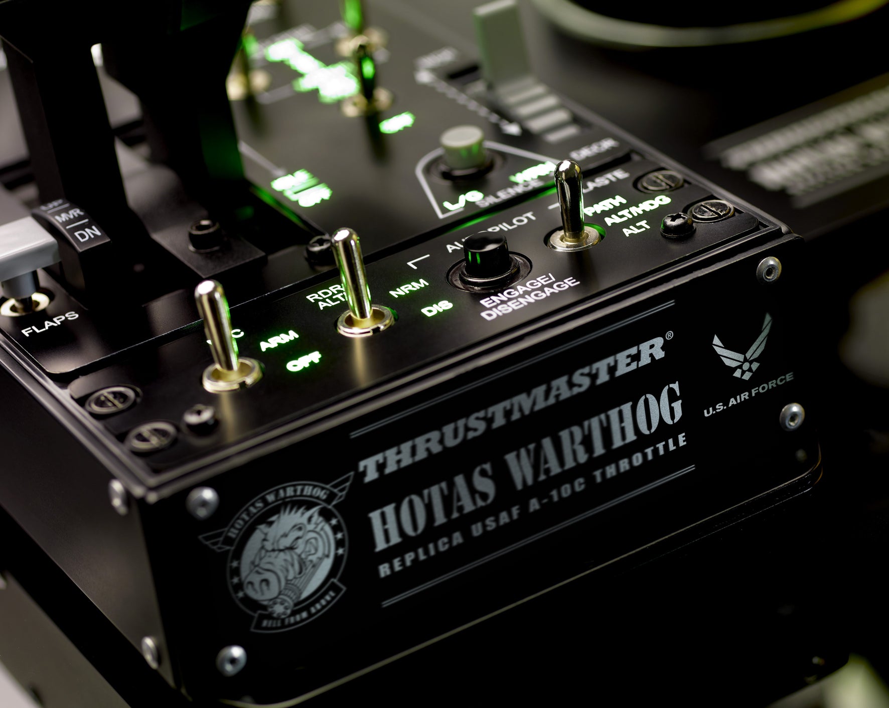 THRUSTMASTER HOTAS WARTHOG PC Joystick+panneau de contr le+double Manette des ga