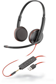 POLY Blackwire C3225 Casque Arceau Connecteur de 3,5 mm USB Type-A Noir