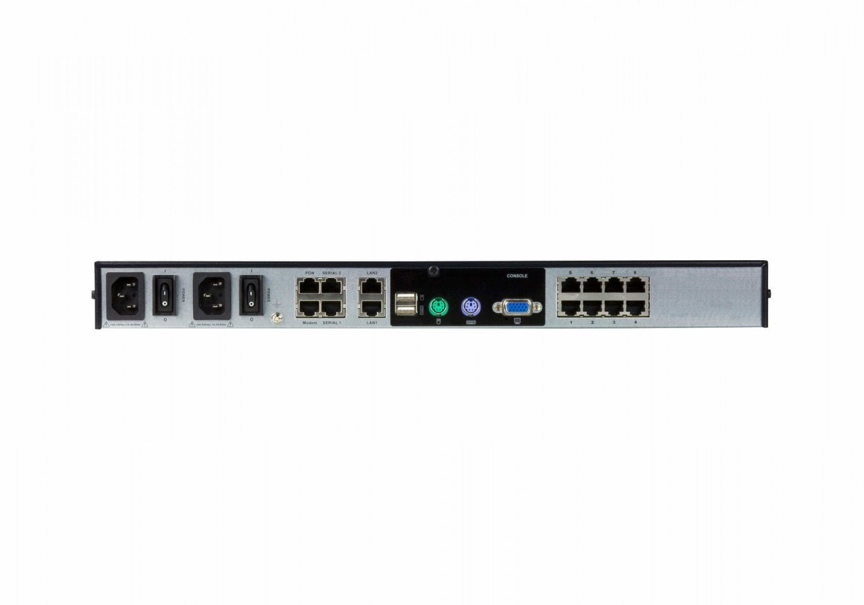 Aten PREMIUM KN1108VA Switch KVM PRO CAT5 8p Double IP+Alim Redond.