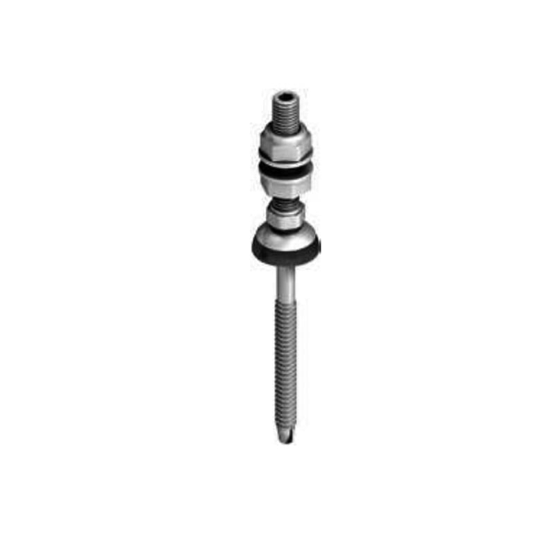 Boulon a double filetage 210mm pour chevrons en acier