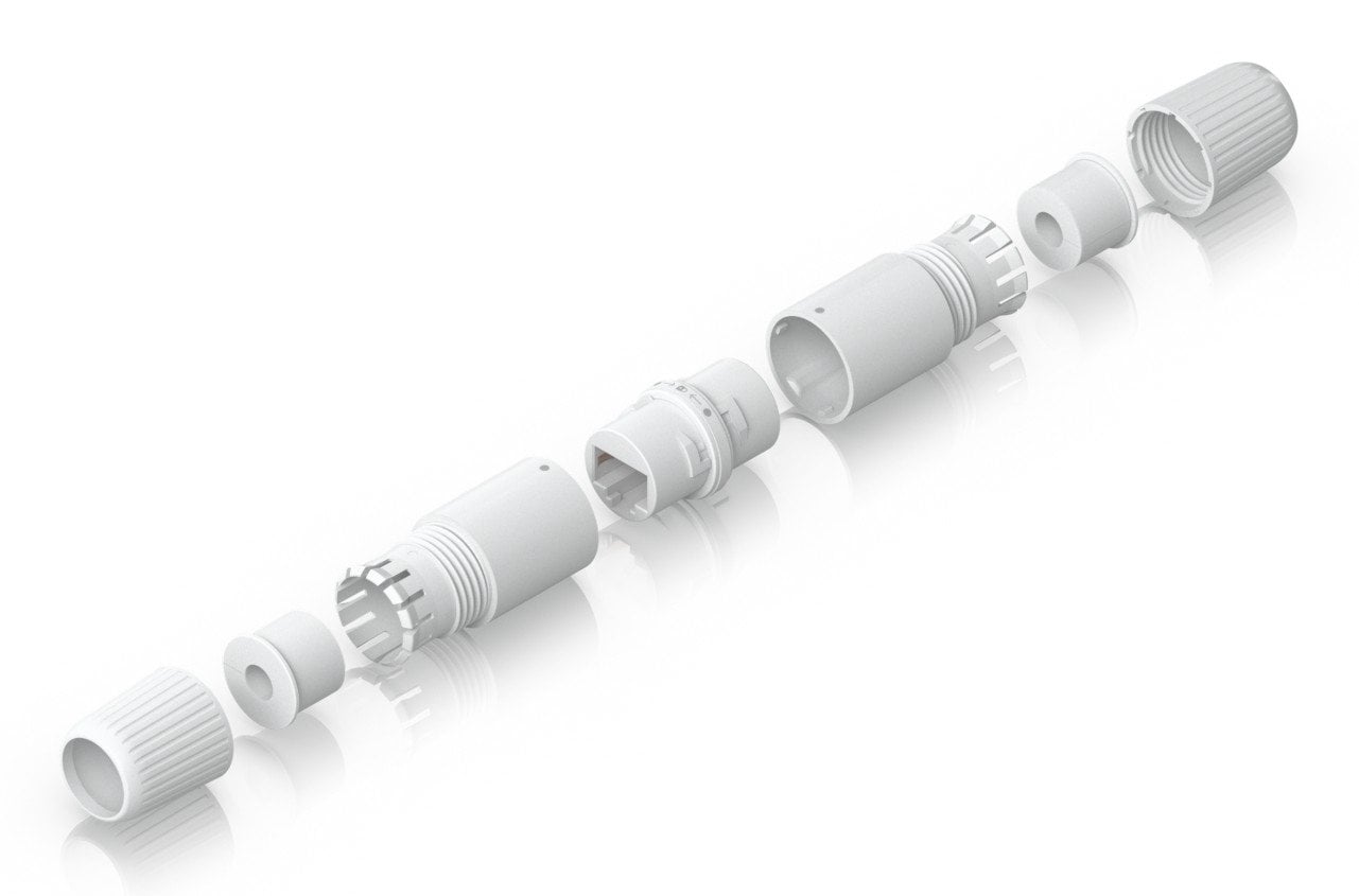 Ubiquiti UACC-RJ45-Coupler-C6A-Outdoor Raccord RJ45 Inline Intérieur, 10-Pack