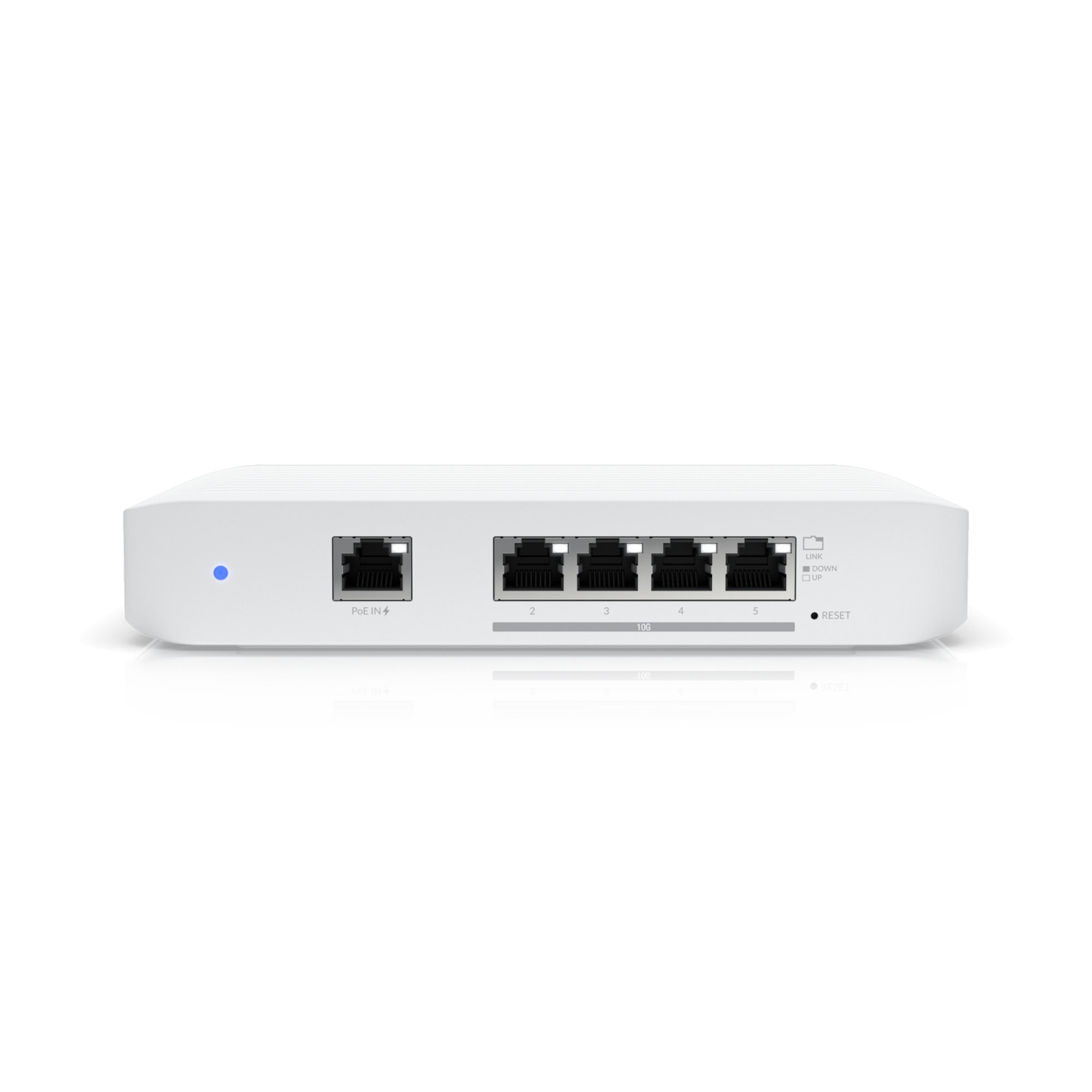 Ubiquiti USW-FLEX-XG Networks UniFi Switch Flex XG Géré L2 10G Ethernet (100/1000/10000) Connexion Ethernet, supportant l'alimentation via ce port (PoE) Blanc