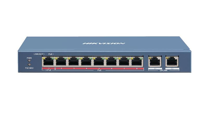 Hikvision DS-3E0310HP-E 8 Port Fast Ethernet Unmanaged POE Switch