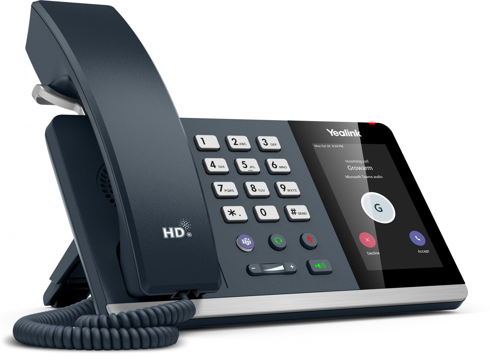 Yealink MP54 Microsoft Teams Edition téléphone fixe Gris LCD