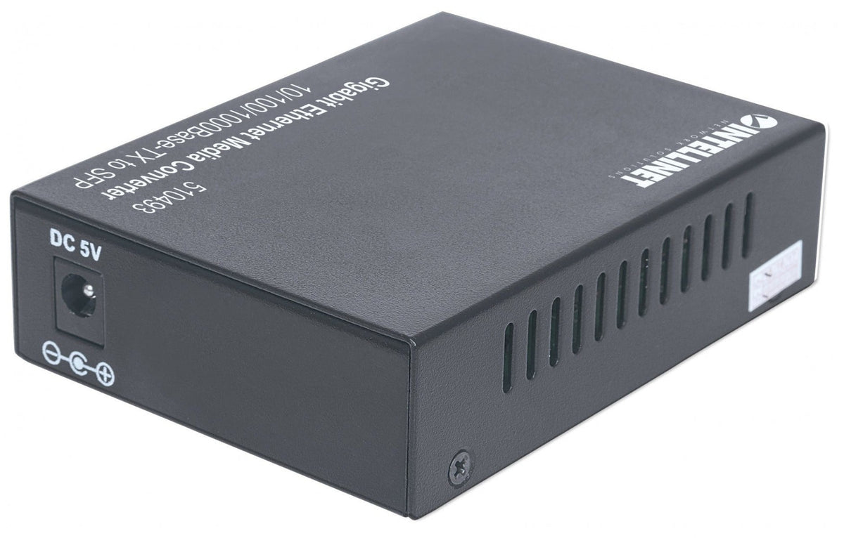 Intellinet 510493 convertisseur de support réseau 1000 Mbit/s Noir