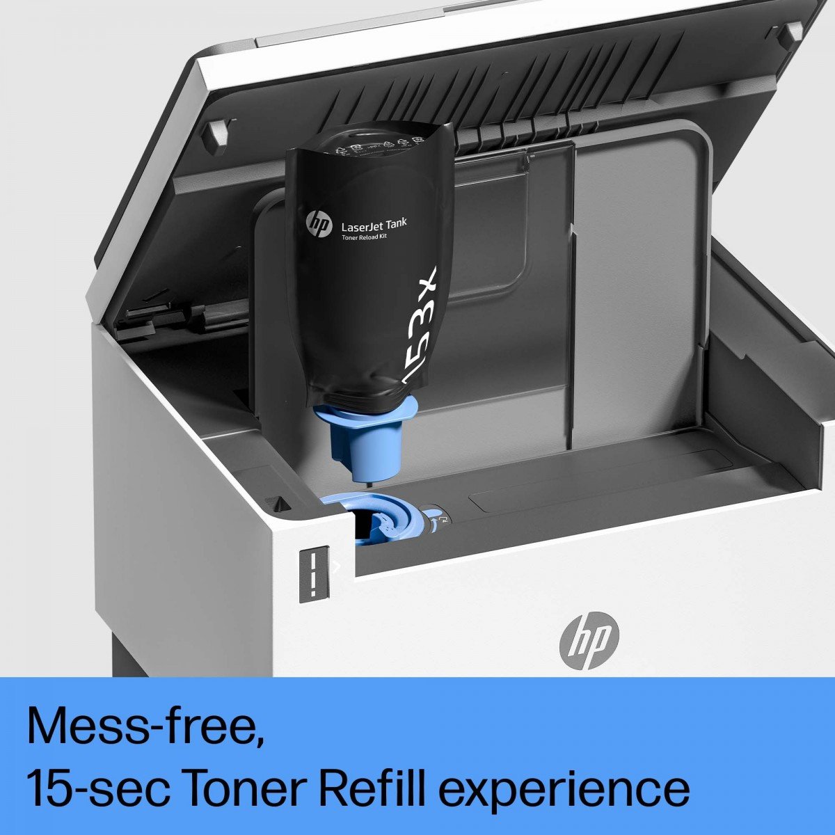 HP LaserJet Tank MFP 1604w MFP Mono B/W laser 216x297mm A4 14ppmcopy 22ppmprint 150 sheets USB 2.0 LAN Wi-Fi Bluetooth