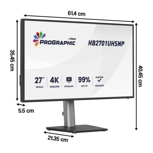 HB2701UHSNP-B1 27"W LCD Business 4K UHD