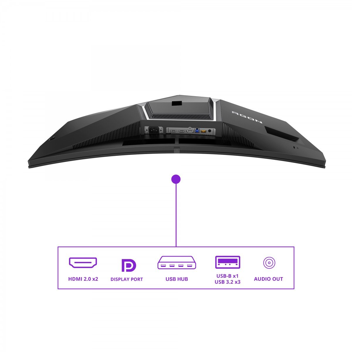 AOC AG346UCD 34p 3440x1440 0.03ms 2xHDMI DP USB Black
