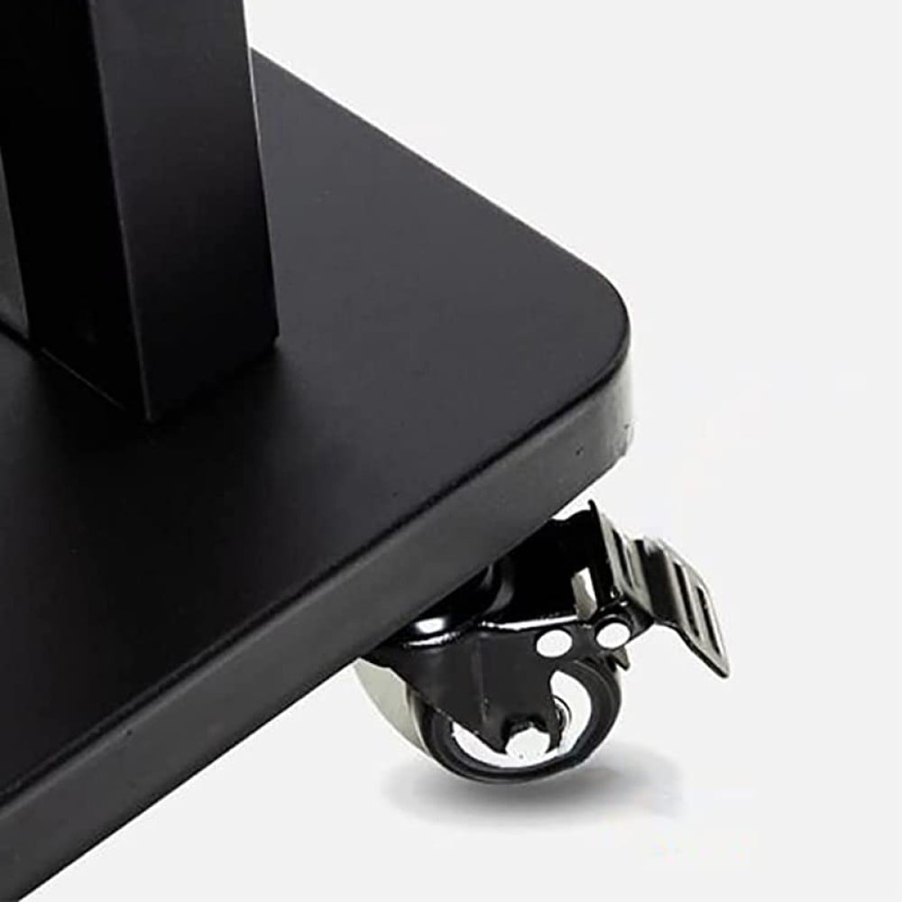 "Techly ICA-TR30 Support TV mobile 55-100"" jusqu'a 150kg réglable 2 étageres"