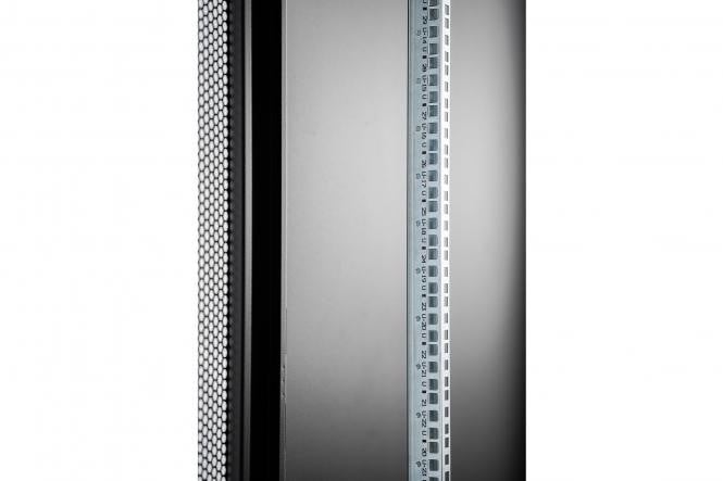"Armoire réseau debout Hyper Pro 19"" 47U rack 800x1000, porte avant perforée, noire, 1000kg"