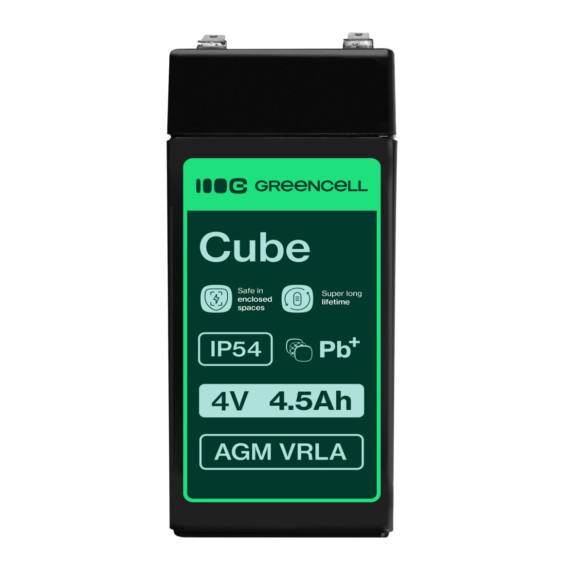 Green Cell Battery AGM VRLA 4V 4.5Ah - Battery - 4.500 mAh