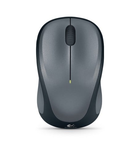 LOGITECH M235 Mouse right-handed optical wireless 2.4 GHz USB wireless receiver grey