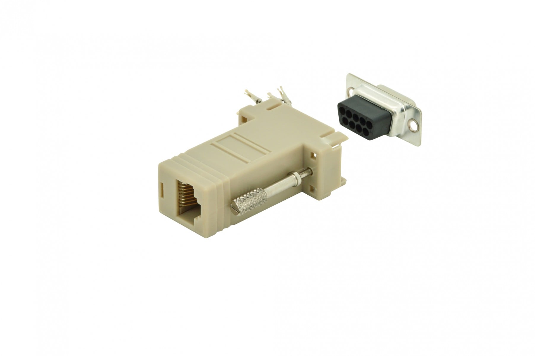 DIGITUS RS 232 adapter - RS-232 - RJ-45 - Beige