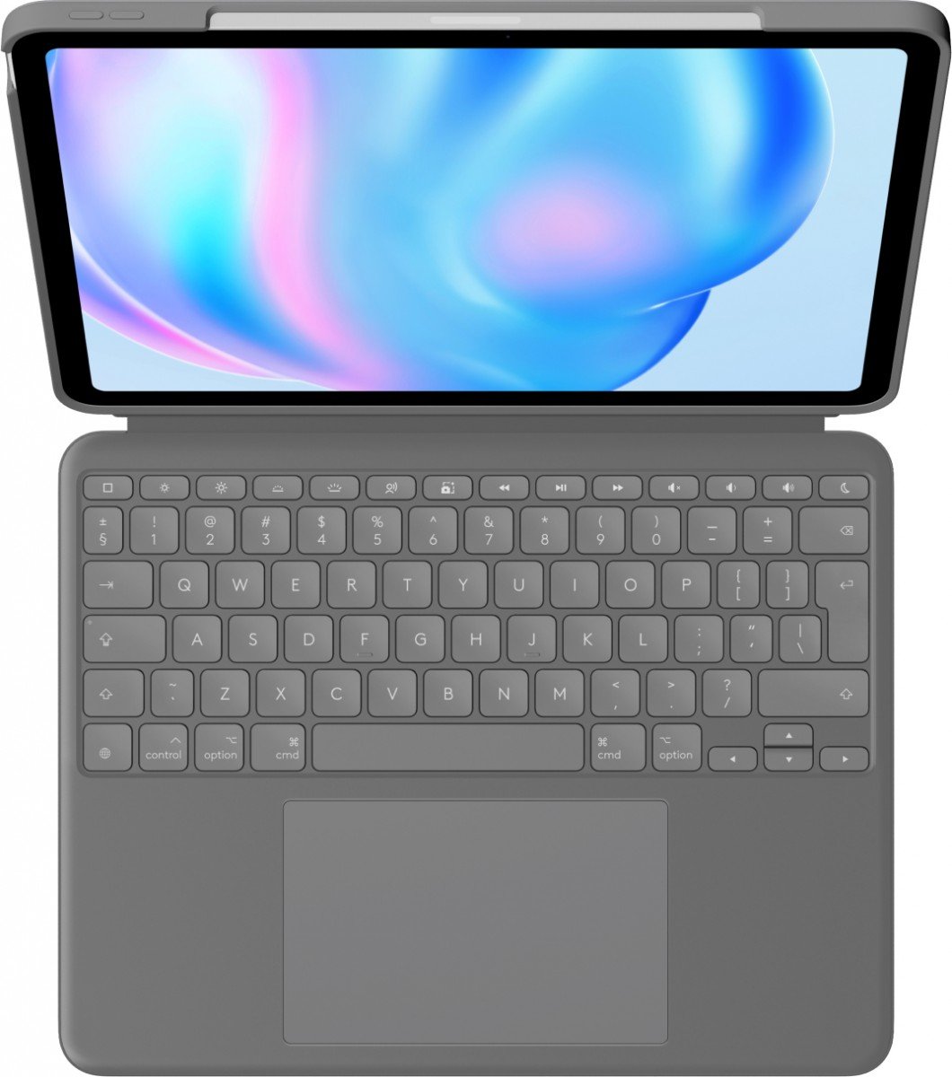 Logitech Combo Touch QWERTY US International Smart Connector Gris