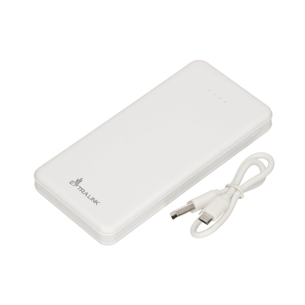 Extralink EX.19577 banque d'alimentation électrique Lithium Polymere (LiPo) 10000 mAh Blanc