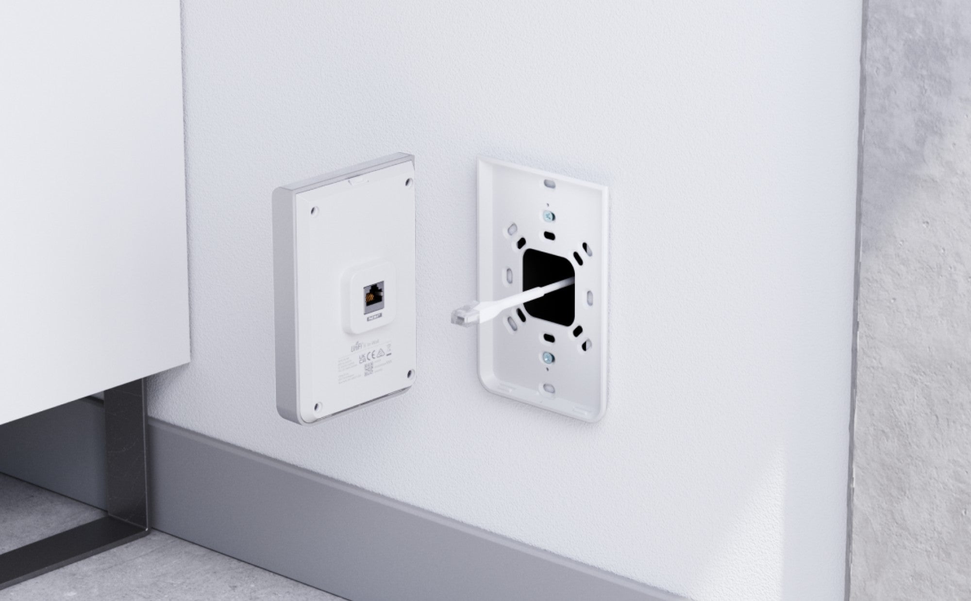 Wall-mount WiFi6 AP with built-in GbE PO