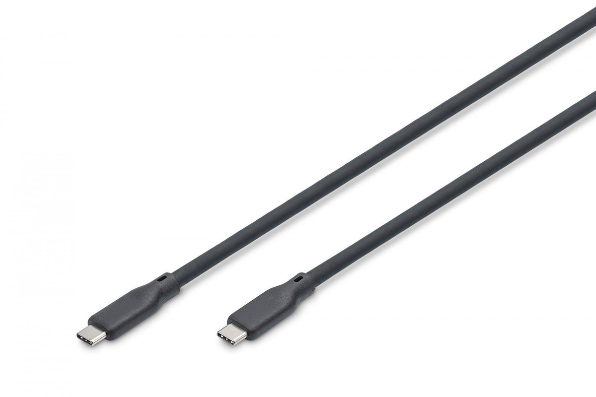 Câble de connexion en silicone USB-C vers USB-C, USB 4 Gen3 40G 8K60Hz 240W, 1 m, noir