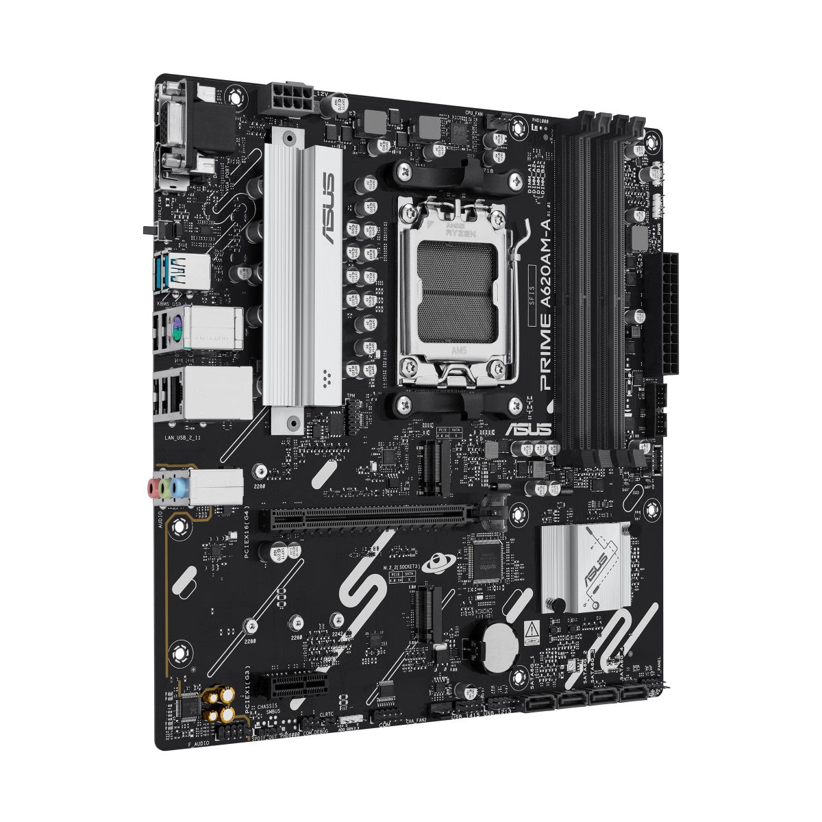 ASUS AMD A620 micro-ATX motherboard 4xDDR5 1xHDMI 1xDP 2xM.2 4xSATA