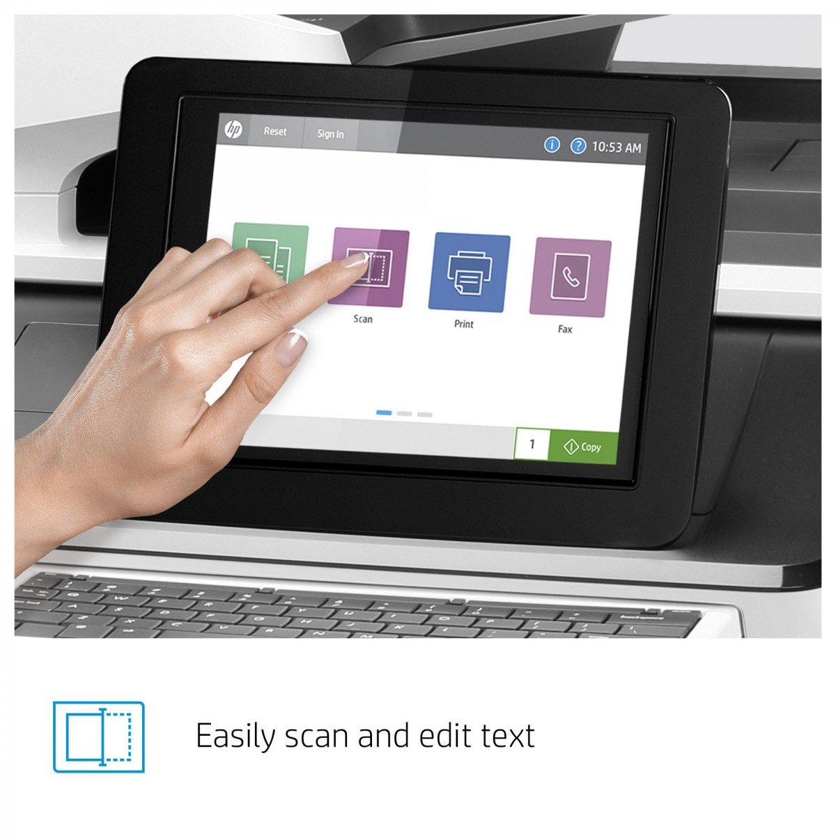 HP LaserJet Enterprise Flow MFP M776z MFP colour laser 297x864mm 46ppmcopy 46ppmprint 2300 sheets USB 2.0 LAN Wi-Fi USB 2.0