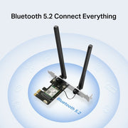 Mercusys MA80XE carte réseau Interne WLAN / Bluetooth 3000 Mbit/s