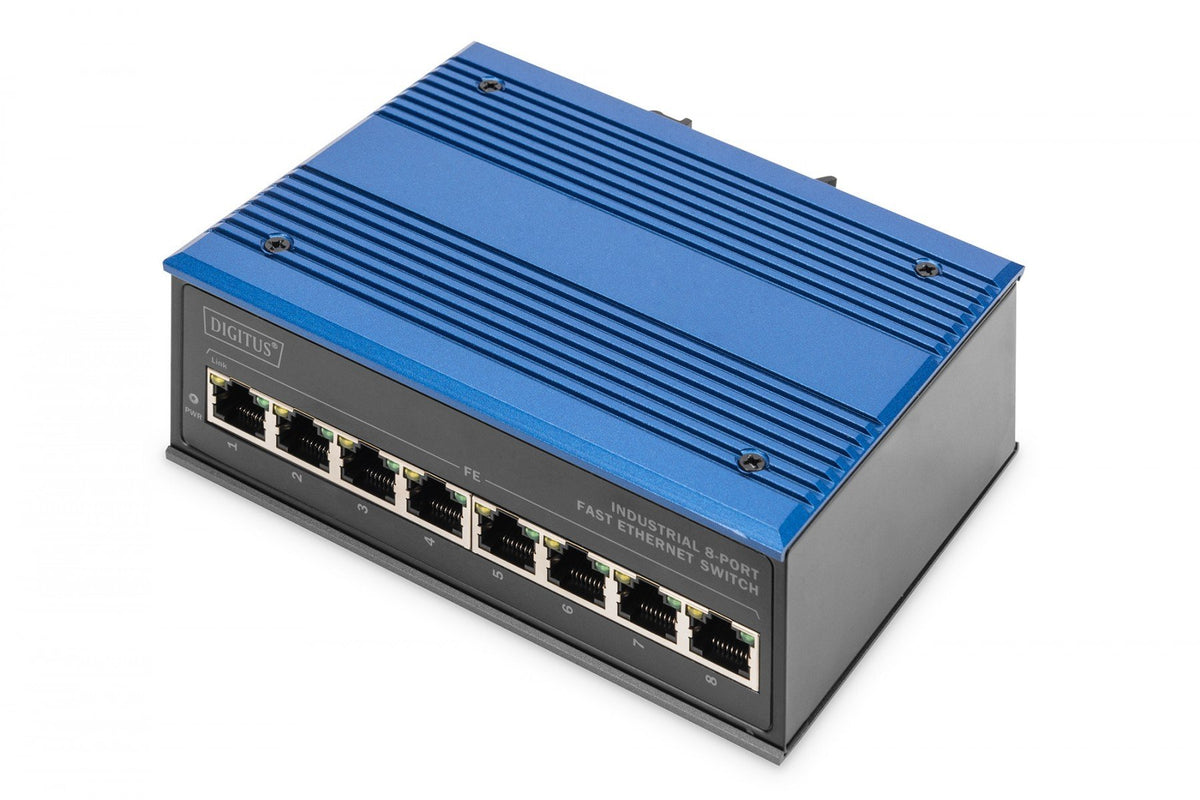 Digitus DN-650106 commutateur réseau Non-géré L2 Fast Ethernet (10/100) Noir, Bleu