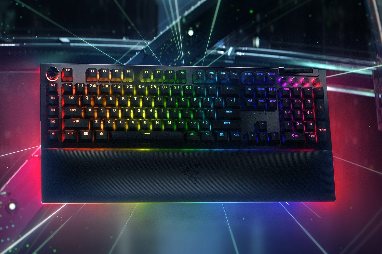 Razer BlackWidow V4 Pro clavier Gaming USB QWERTY US International Noir