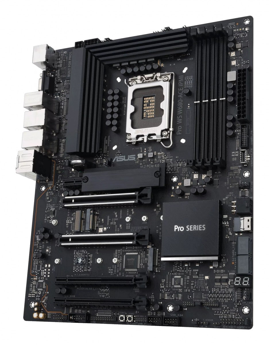ASUS PRO WS W680-ACE IPMI LGA1700 ATX motherboard 4xDDR5 8xSATA DisplayPort 1.4 D-Sub HDMI 2.1
