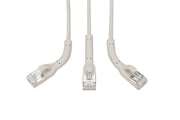 Digitus DK-1632-A-050B Câble de raccordement angulaire CAT 6A F-FTP, cuivre, 5 m, gris