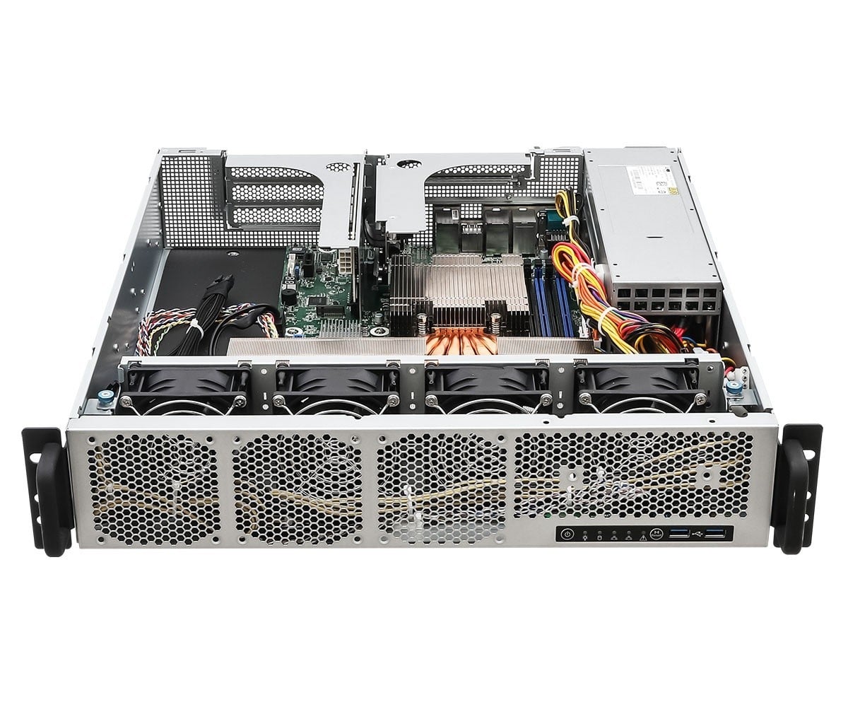 ASRock 2U1G-B650/EVAC, UP, Rack 2U, AMD Ryzen 9000, 2xM.2, 1xGPU, 2xGbE, Red. PSU, IPMI