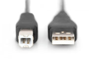 Digitus AK-300102-030-S câble USB USB 2.0 USB A USB B 0,48 Gbit/s Noir